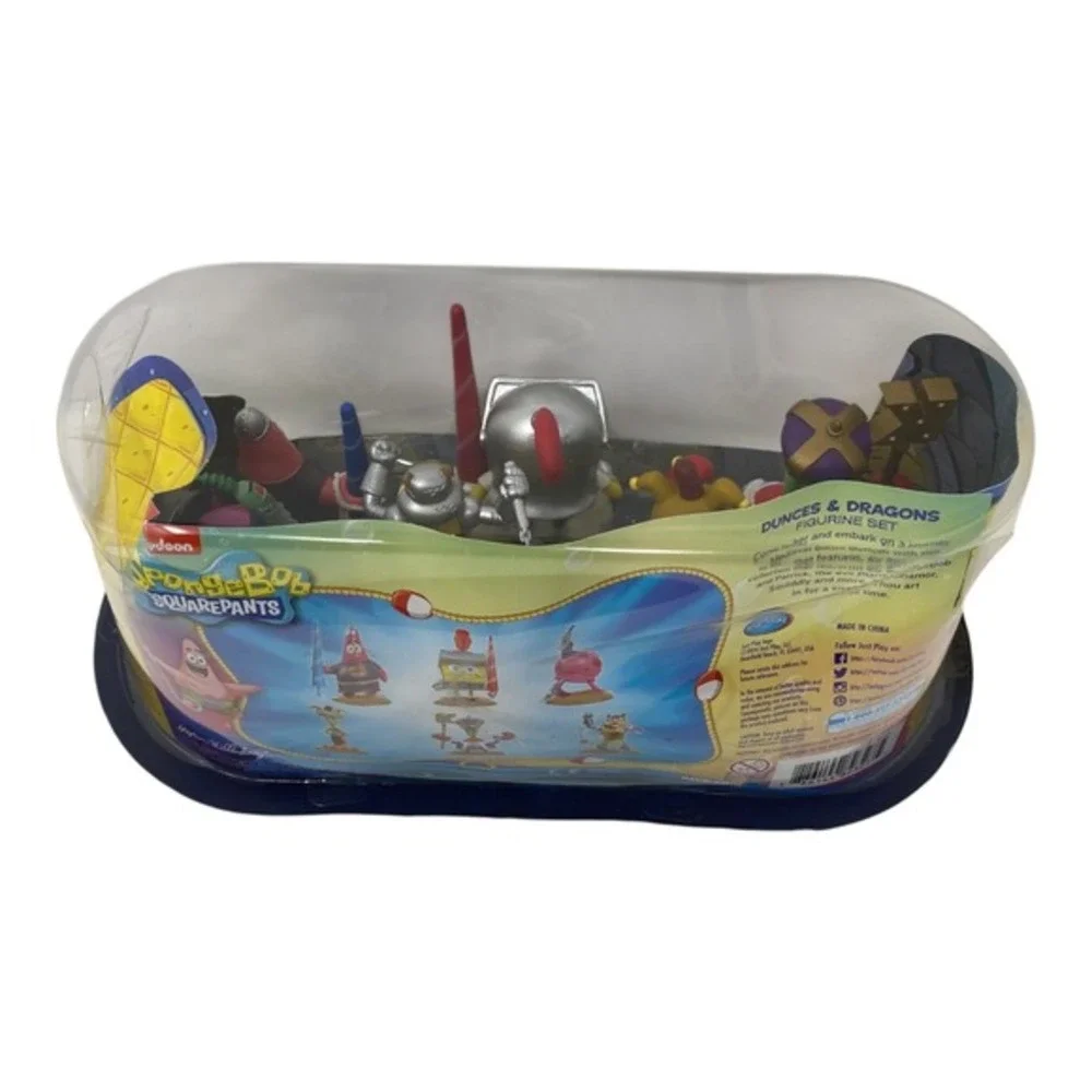 Nickelodeon Spongebob Squarepants Dunces & Dragons Collectible Figurine‎ Set NEW